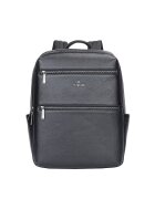 B Cavalli B Rucsac unisex de piele 166995 - Negru