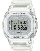 Baby-G Ceas dama BGD-565GC-7ER transparent - mecanism quartz - rezistent la apa 100m - curea din cauciuc