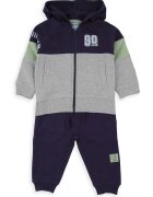 Babybol Set de hanorac si pantaloni cu snur - 2 piese - Verde/Gri/Albastru indigo