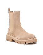 Badura Cizme Chelsea dama - Piele naturala - Bej - Bej