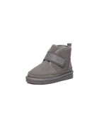 Badura Cizme copii gri - piele naturala - cu velcro - EO-HY669016S-2