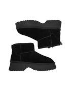 Badura Cizme dama slip-on - negru - piele naturala - material sintetic