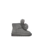 Badura Cizme de zapada copii gri - piele naturala - slip-on - benzi elastice - EO-HY669016S