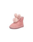 Badura Cizme de zapada copii roz - piele naturala - slip-on - cauciucuri elastice - EO-HY669016S