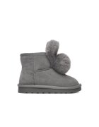 Badura Ghete fete - piele naturala - gri -