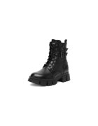 Badura Pantofi copii EO-CI12-9092-07 - negru - piele naturala - cu fermoar