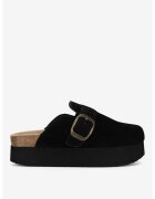 Badura Papuci dama 5905588985884 - Piele intoarsa - Negru - Negru