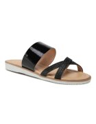 Badura Papuci flip-flop dama - 208458931 - Piele naturala - Negru - Negru