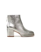 Balagan Botine dama ELTON - Piele naturala - 40 EU - Argintiu