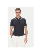 BALDESSARINI Tricou Polo barbati B4 10063.5283 - In/Bumbac - Bleumarin - Bleumarin