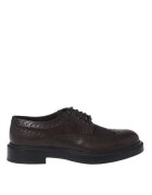 Baldinini Pantofi brogue din piele si piele intoarsa - Maro