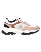 Baldinini Pantofi sport din piele cu garnituri din piele intoarsa - Crem