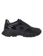 Baldinini Pantofi sport din piele cu sireturi - Negru