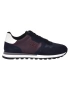 Baldinini Pantofi sport flatform din piele intoarsa cu insertii din piele - Albastru