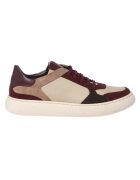 Baldinini Pantofi sport flatform din piele intoarsa - Visiniu