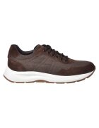Baldinini Pantofi sport low-cut cu garnituri de piele intoarsa - Maro