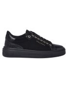 Baldinini Pantofi sport wedge cu garnituri din piele - Negru