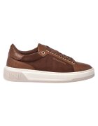 Baldinini Pantofi sport wedge din piele si piele intoarsa - Maro