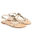 Baldinini Sandale din piele cu model cu reptila -