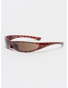 Balenciaga Ochelari de soare unisex cu model wrap - Rosu