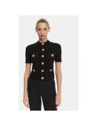 Balmain Bluza dama DF1KL023KB07 - Viscoza/Poliamida - Negru - Negru