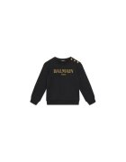 Balmain Bluza fete BV4B10-Z0081 - Bumbac - 10 ani - Negru