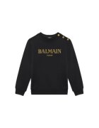 Balmain Hanorac copii negru - 100% bumbac -