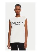 Balmain Top femei - alb - 100% bumbac -
