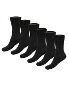 Bamboo Basics Bamboo - Set de sosete unisex lungi Beau - 6 perechi - Negru