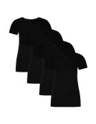Bamboo Basics Bamboo - Set de tricouri de casa Kate - 4 piese - Negru