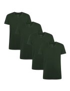 Bamboo Basics Set de tricouri cu decolteu in V Velo - 4 piese - Verde