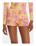 Banana Moon Pantaloni scurti de baie dama - poliamida/elastan - galben/roz