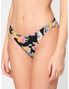 Banana Moon Slip cu model floral Duca - Negru/Verde feriga