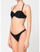 Banana Moon Sutien de baie cu model rasucit Sakata - Negru