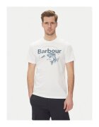 Barbour Tricou barbati MTS1396WH11 - Bumbac - Alb - Alb