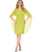BAROCCA Rochie-capa cu decolteu in V - Verde lime