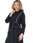 BAROCCA Rochie evazata cu gluga Tina - Negru