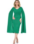 BAROCCA Rochie midi cambrata Kate - Verde
