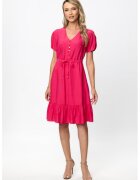 BAROCCA Rochie midi cu decolteu in V Nancy - Fucsia