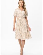 BAROCCA Rochie midi cu model Ellia - Bej
