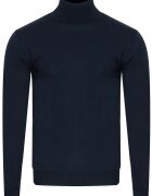 Bartex Pulover barbati - 1702 - bleumarin - lana-acril - guler rulant