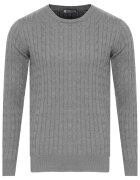 Bartex Pulover barbati bumbac\acril - gri