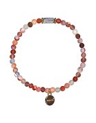 Barts Bratara unisex cu margele - Coral