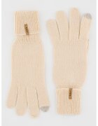 Barts Manusi din tricot Soft Touch - Alb fildes