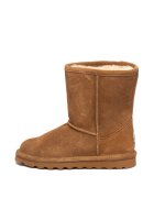 BEARPAW Cizme de piele intoarsa - cu captuseala de lana - fara inchidere Elle Youth - Maro scortisoara
