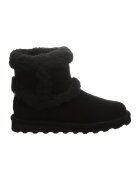 BEARPAW Ghete din piele intoarsa cu captuseala din lana - Negru stins