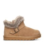 BEARPAW Ghete din piele intoarsa cu captuseala din material sintetic - Maro scortisoara