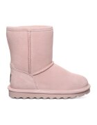 BEARPAW Ghete impermeabile slip-on de piele intoarsa Elle - Roz pastel/Roz