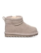 BEARPAW Ghete pull-on din piele intoarsa cu captuseala din amestec de lana - Maro taupe deschis