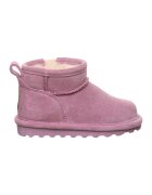BEARPAW Ghete pull-on din piele intoarsa cu captuseala din amestec de lana - Roz fandango